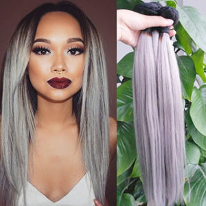 Coloured Straight Hairdo