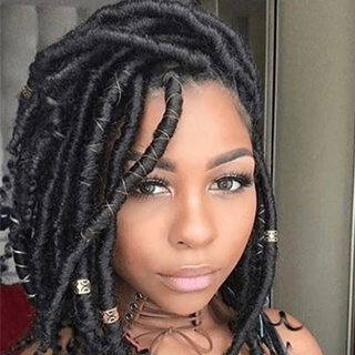 Extra thick faux locs  Locs hairstyles, Faux locs hairstyles