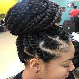 Faux Fulani Goddess Bun
