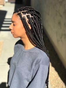 Box Braids With A Flower Crown/ Classic Box Braids 