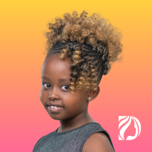 darling kimi bounce - another one of the most beautiful kids holiday hairstyles 2019 for you little princess