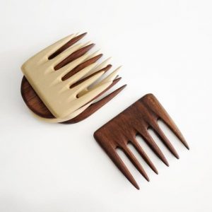 Wooden wide tooth combs - used to detangle and take care of your hair
