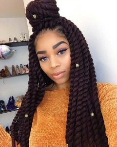 havana twist is one of the most Trendy Hairstyles using Abuja Braids