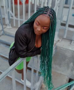 Green Braids Hairstyles